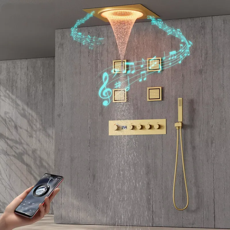 Smart Home In Us - Akıllı LED Duş Seti Banyo Müzikli