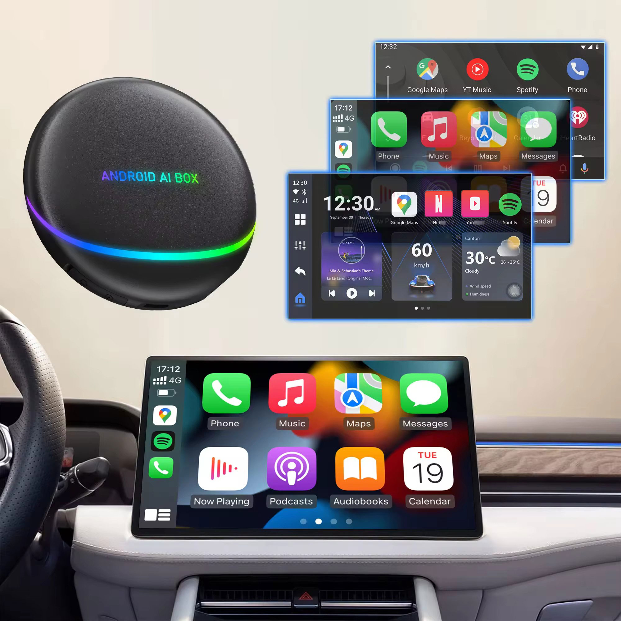 Smart Home Orvibo - Carplay TV Ai kutusu kablosuz Android