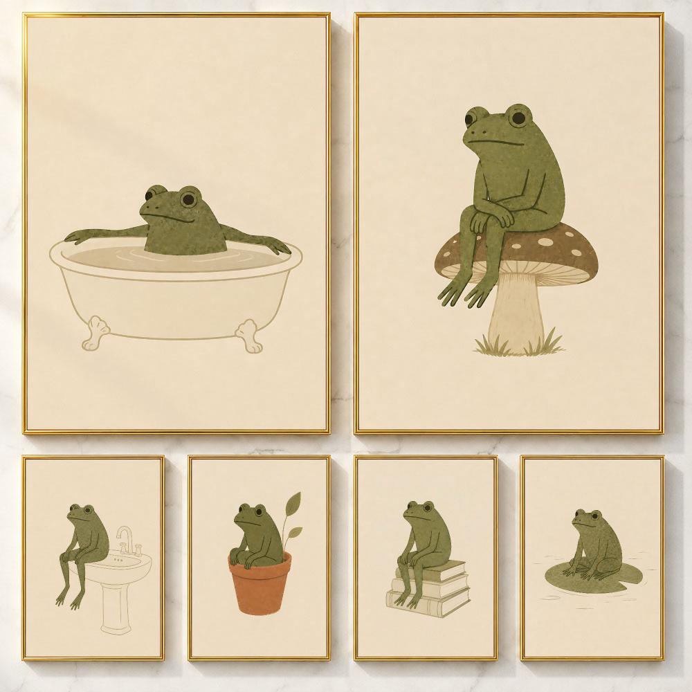 Smart Home Poster - Smart Art F-FrogS Poster Kendinden Yapışkanlı