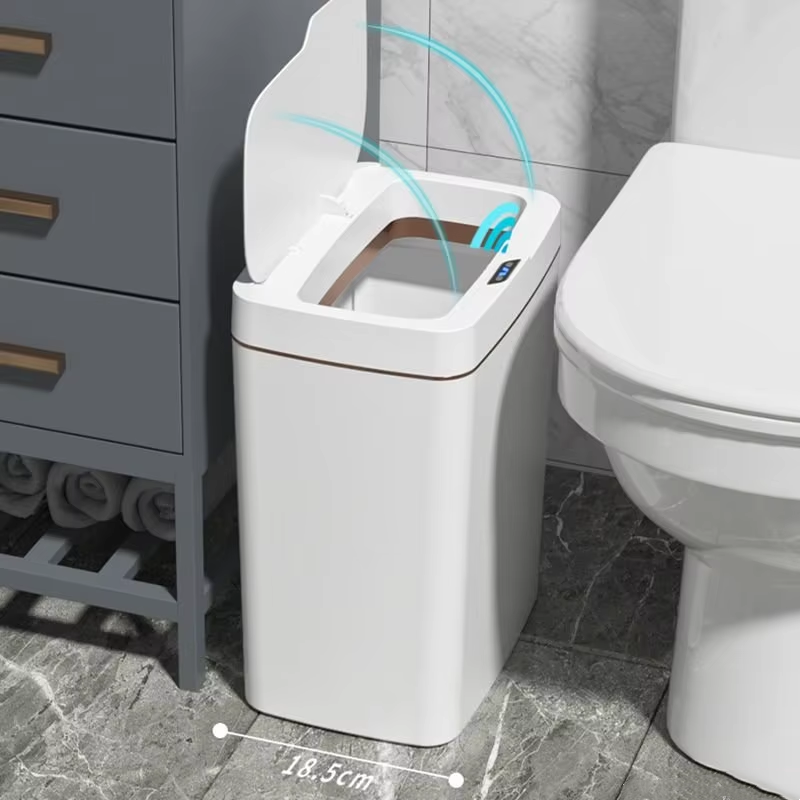 Smart Home Junkie - 15L Dar Akıllı Banyo Çöp Kovası