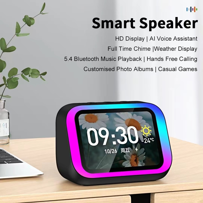 Smart Home Solution - AI Sesli Asistan Bluetooth Hoparlör RGB
