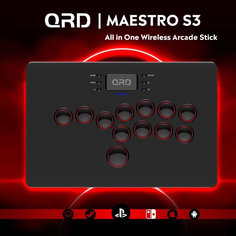 Smart Home Raspberry Pi - PS5/PS4/PS3/Switch/Steam/PC/IOS/Android için QRD Maestro S3 Kablosuz