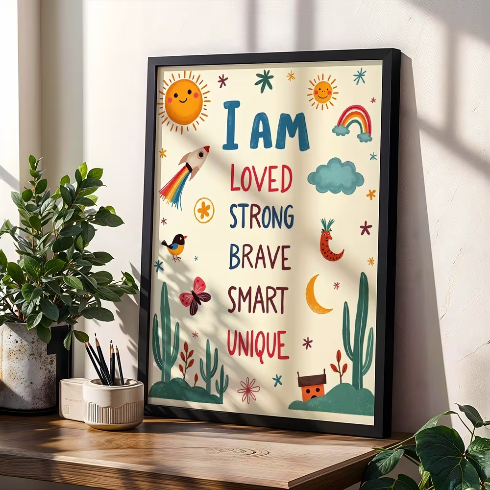 Smart Home Poster - Renkli Ben Sevilenim Güçlü Cesur Akıllı