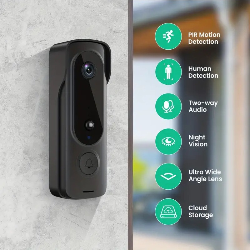 Smart Home Hub Apple - Dış Mekan Kablosuz Kapı Zili Güneş