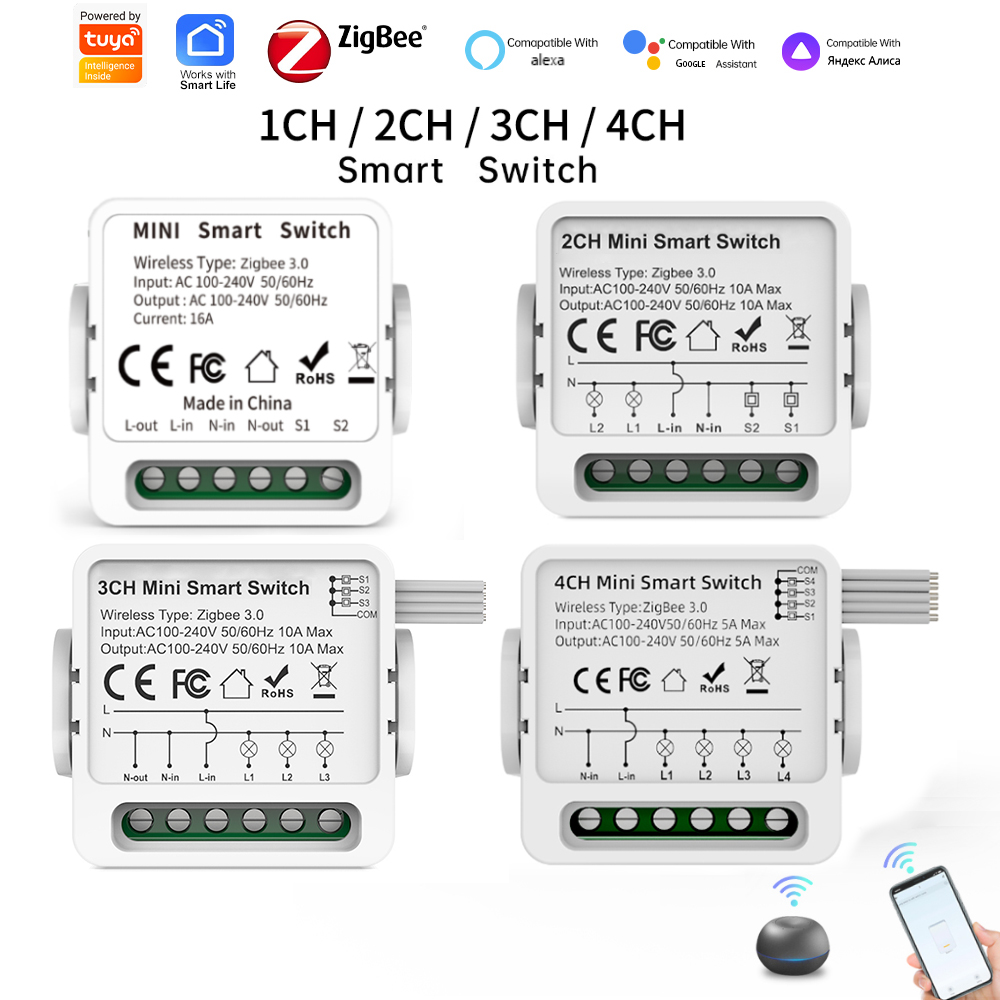 Smart Home Lighting Control - Tuya Zigbee 3.0 Akıllı Anahtar 1/2/3/4