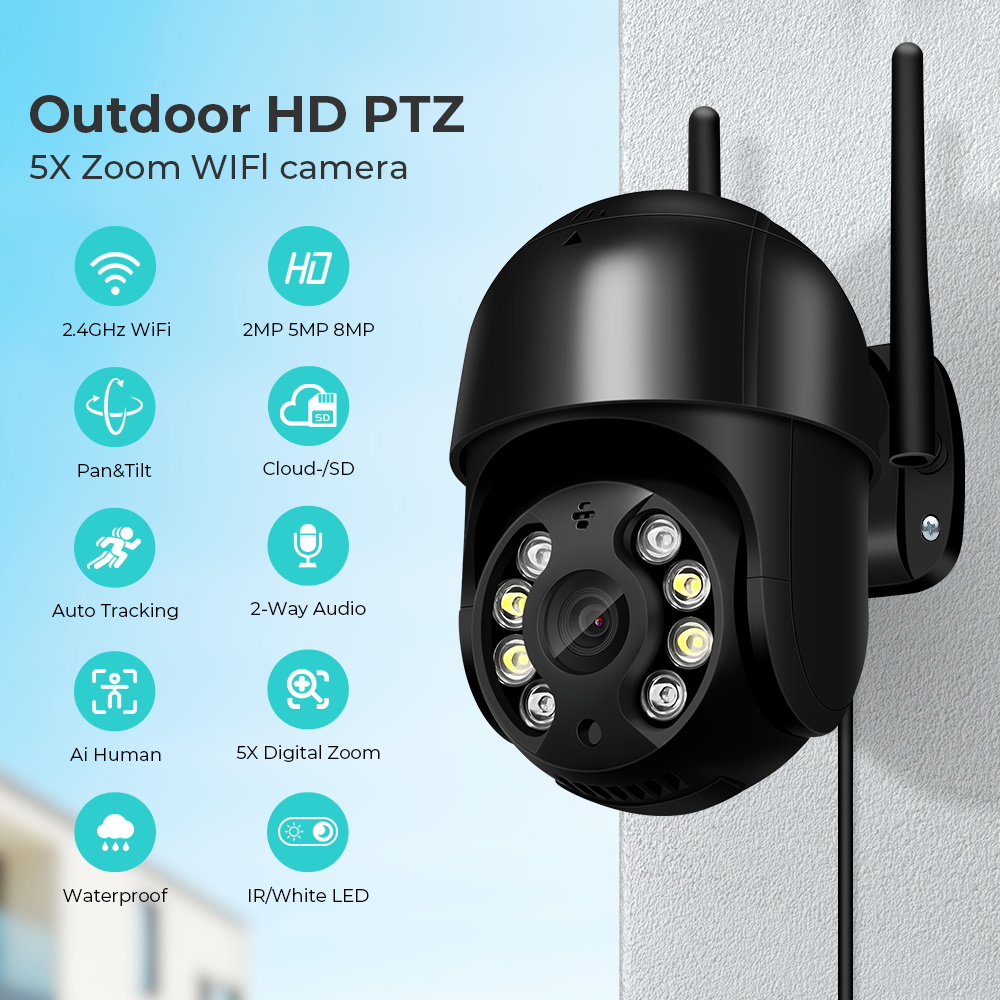 Smart Home Imou - 8MP açık 4.0X Zoom gözetim güvenlik