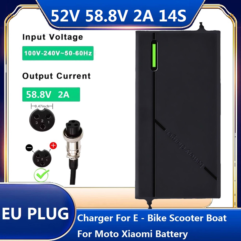Smart Home Solution - AC100-240V Fanlı 58.8V 2A EBike Lityum