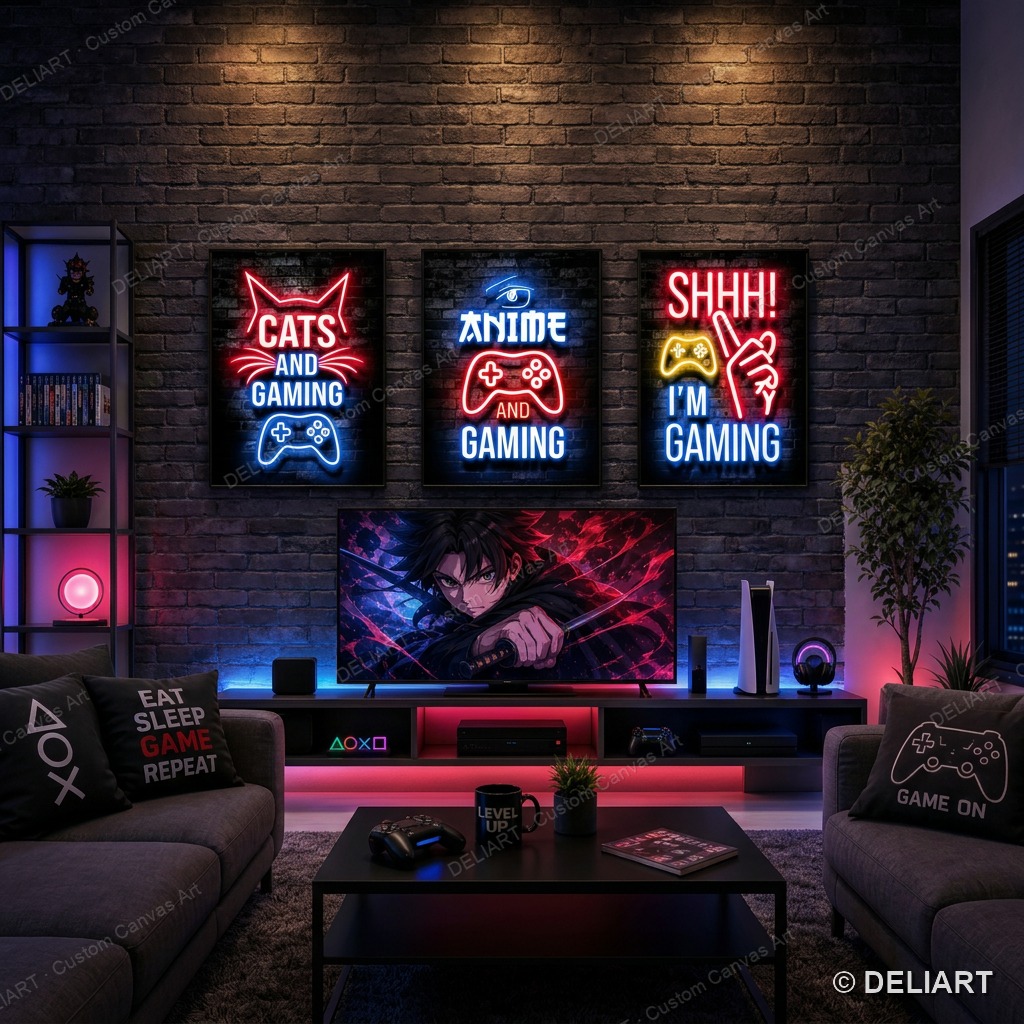 Smart Home Poster - 1 ve 3 adet Neon oyun