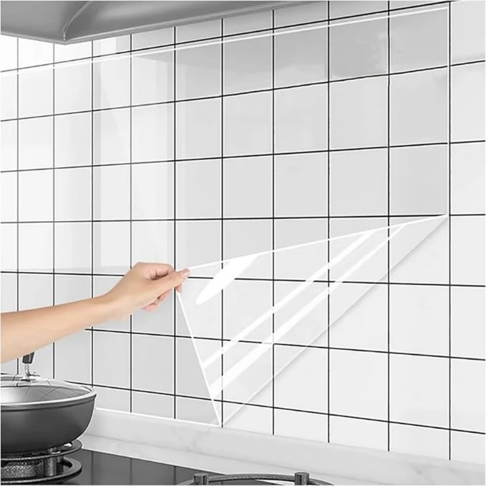 Smart Home Film - 3M/5M/10M Mutfak Duvar Kağıdı Şeffaf Elektrostatik