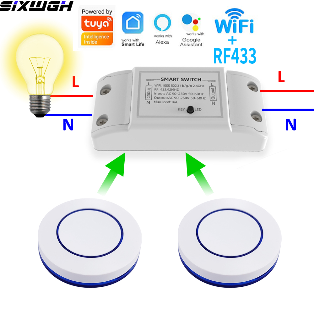 Smart Home Ikea - 16A WiFi Tuya Akıllı Anahtar Kablosuz