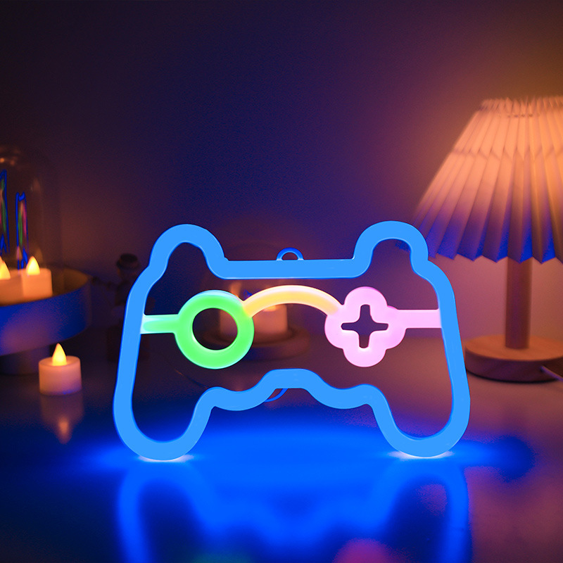 Smart Home Poster - Oyuncu Neon Işık Lambaları, E-spor Odası