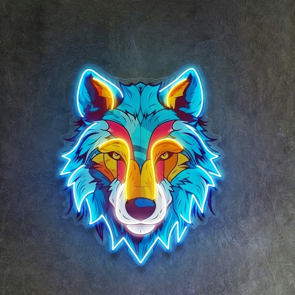 Smart Home Poster - UV Baskı Kurt Neon Burcu LED