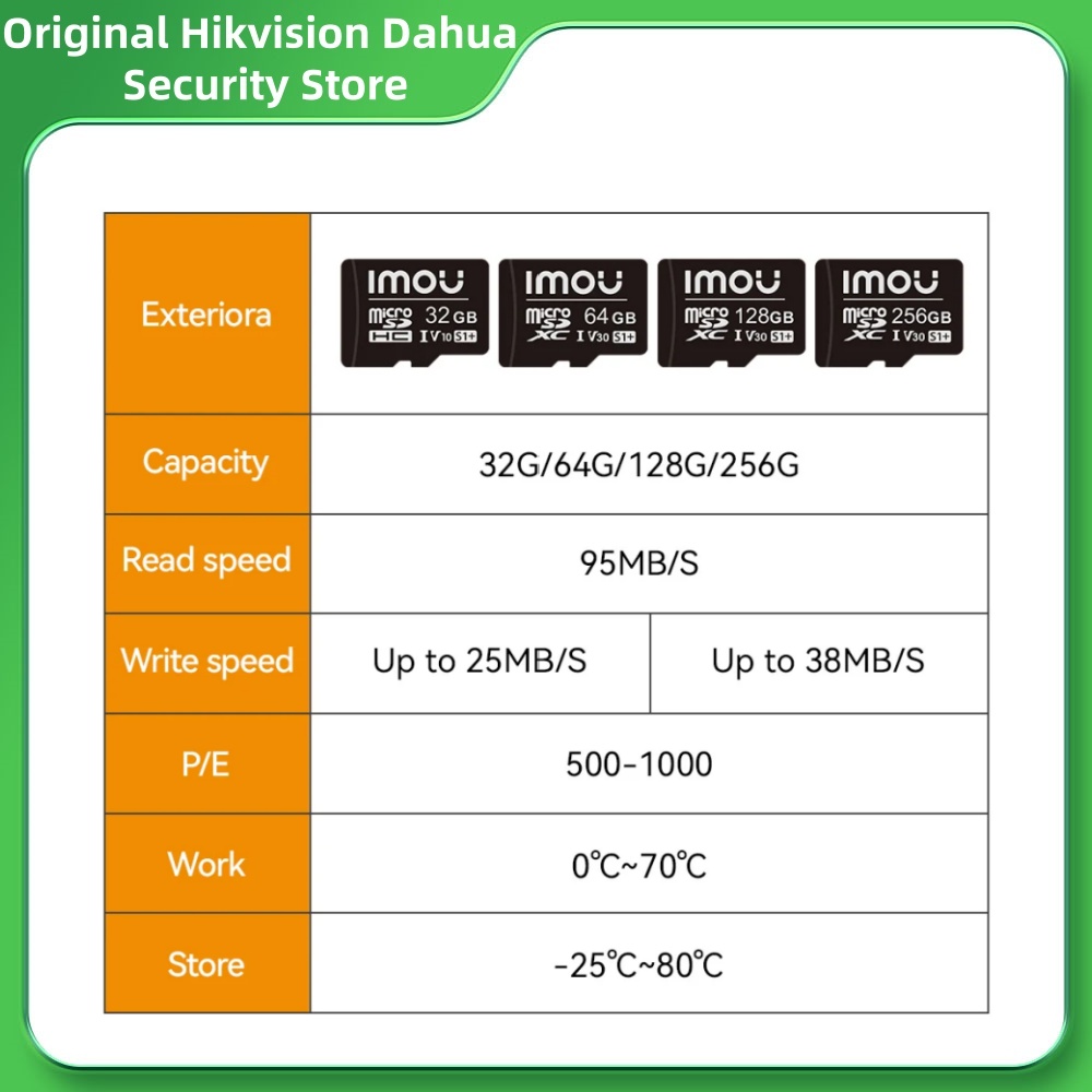 Smart Home Imou - Dahua Imou MicroSD S1 Serisi Hafıza