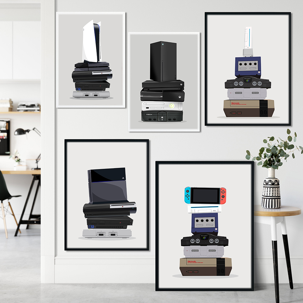 Oyun Baskısı Retro Duvar Sanat - Smart Home Poster incelemesi ve fiyatı