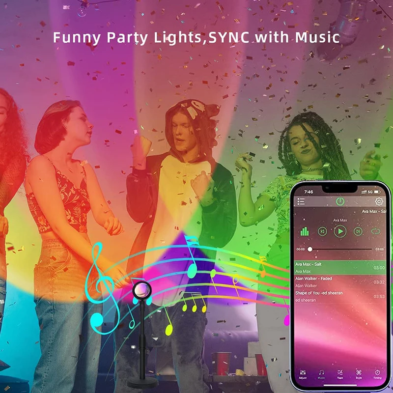 Akıllı LED Sunset lamba renkli - Smart Home Solution incelemesi ve fiyatı