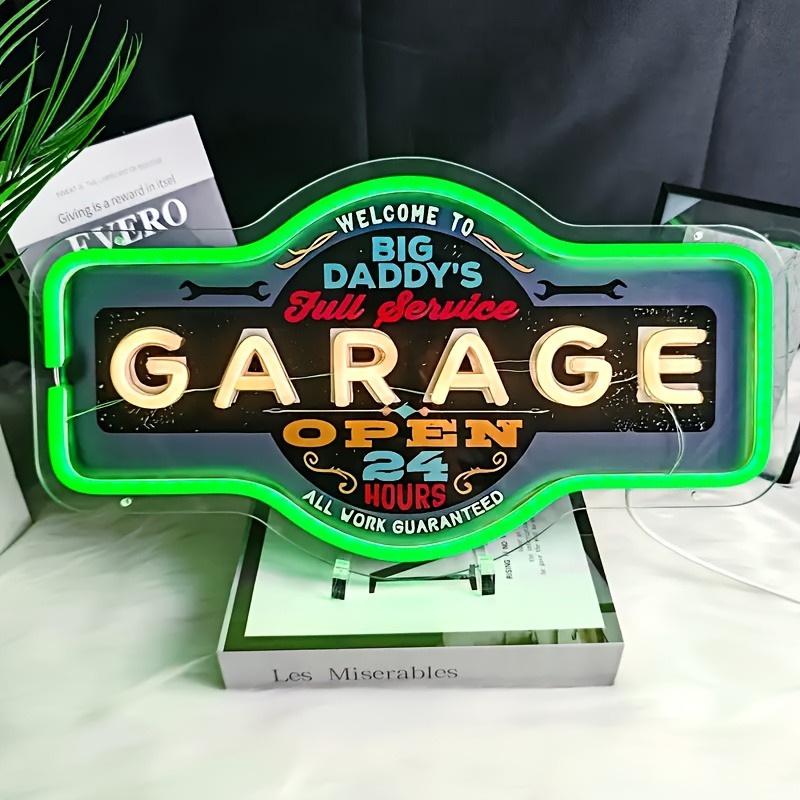 Retro Garaj LED Neon Burcu UV  - Smart Home Poster incelemesi ve fiyatı