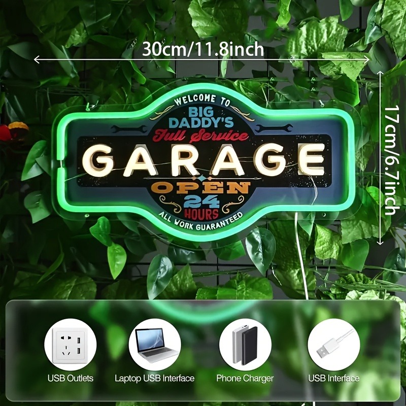 Retro Garaj LED Neon Burcu UV  - Smart Home Poster incelemesi ve fiyatı