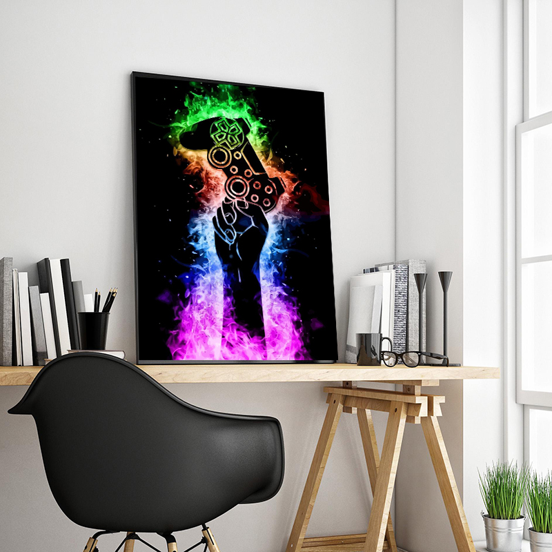 Graffiti Renkli Oyun Denetleyi - Smart Home Poster incelemesi ve fiyatı