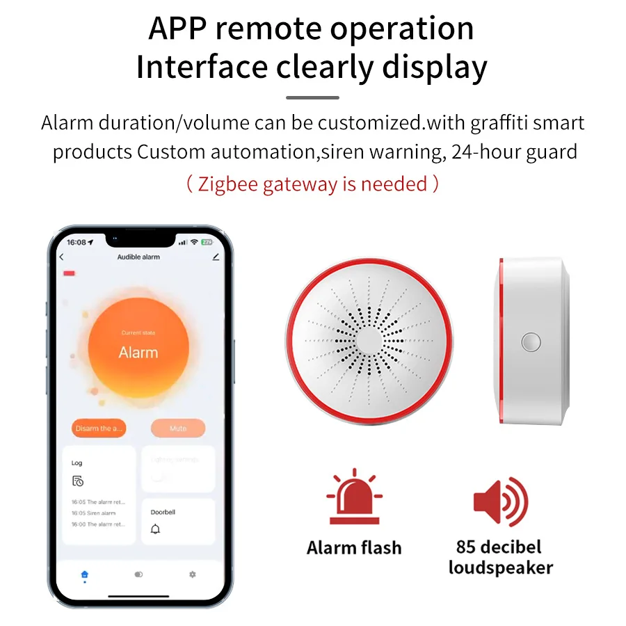 Tuya WiFi ZigBee Akıllı Alarm  - Smart Home Voice Assistant incelemesi ve fiyatı