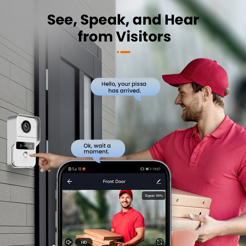 Tuya akıllı 1080P kapı zili ka - Smart Home Battery Camera incelemesi ve fiyatı
