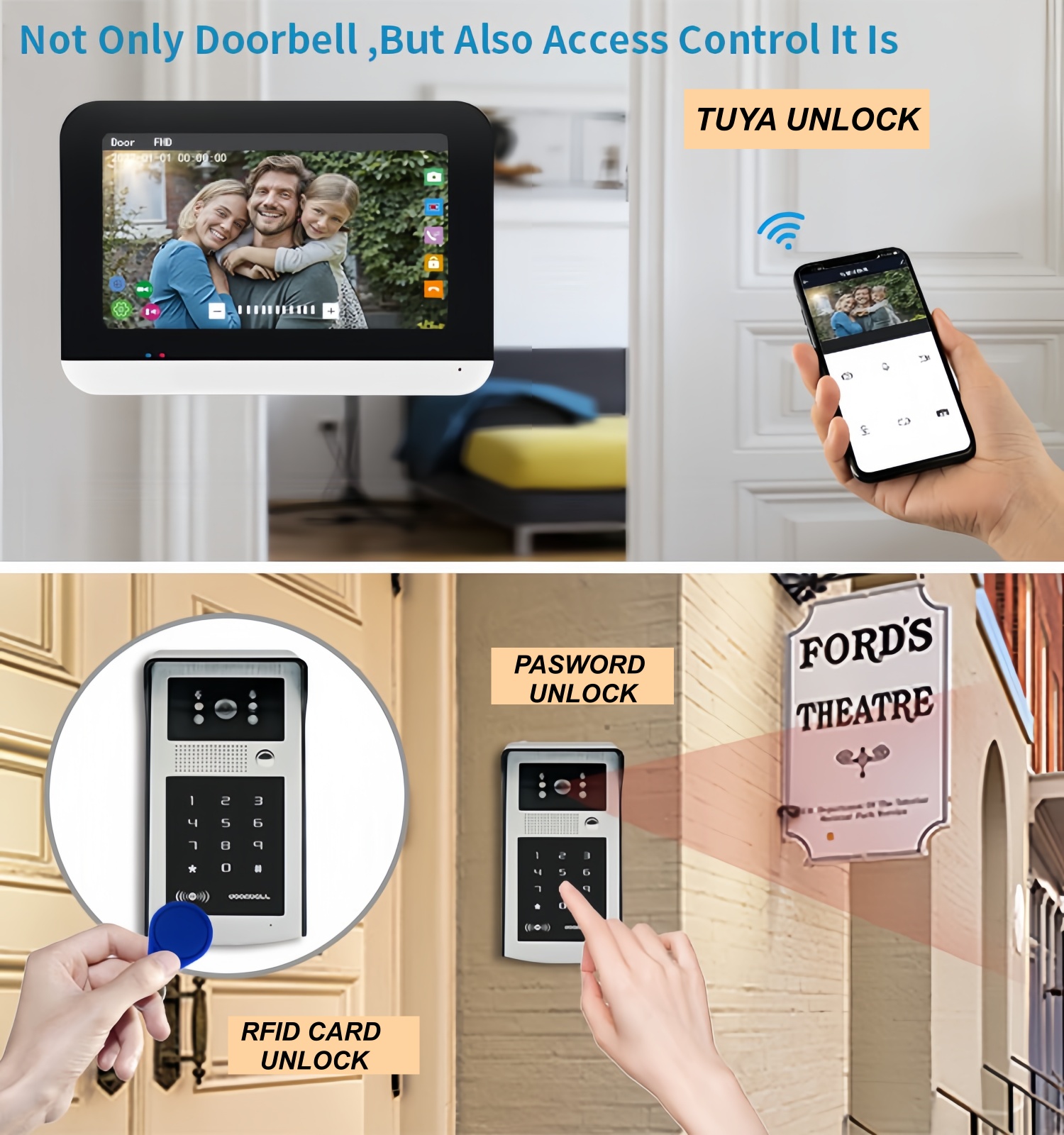 TUYA WIFI görüntülü interkom k - Smart Home Video incelemesi ve fiyatı