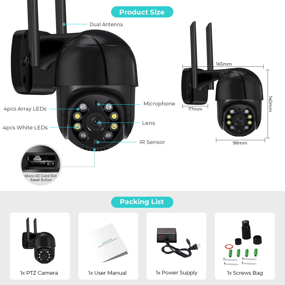 8MP açık 4.0X Zoom gözetim güv - Smart Home Imou incelemesi ve fiyatı