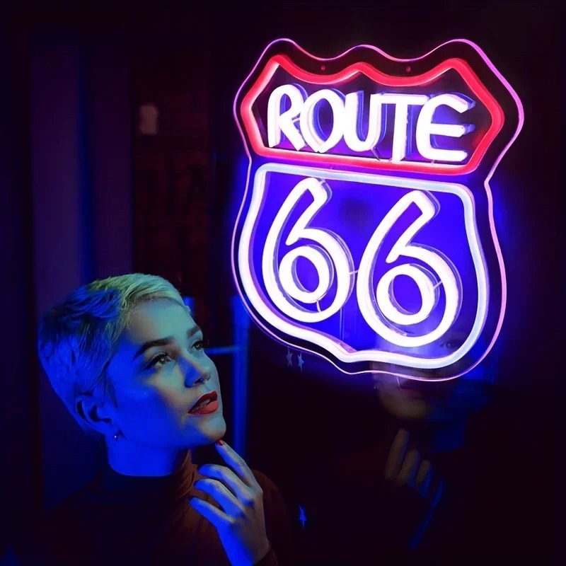 Tarihi Rota 66. Neon Burcu Ev  - Smart Home Poster incelemesi ve fiyatı