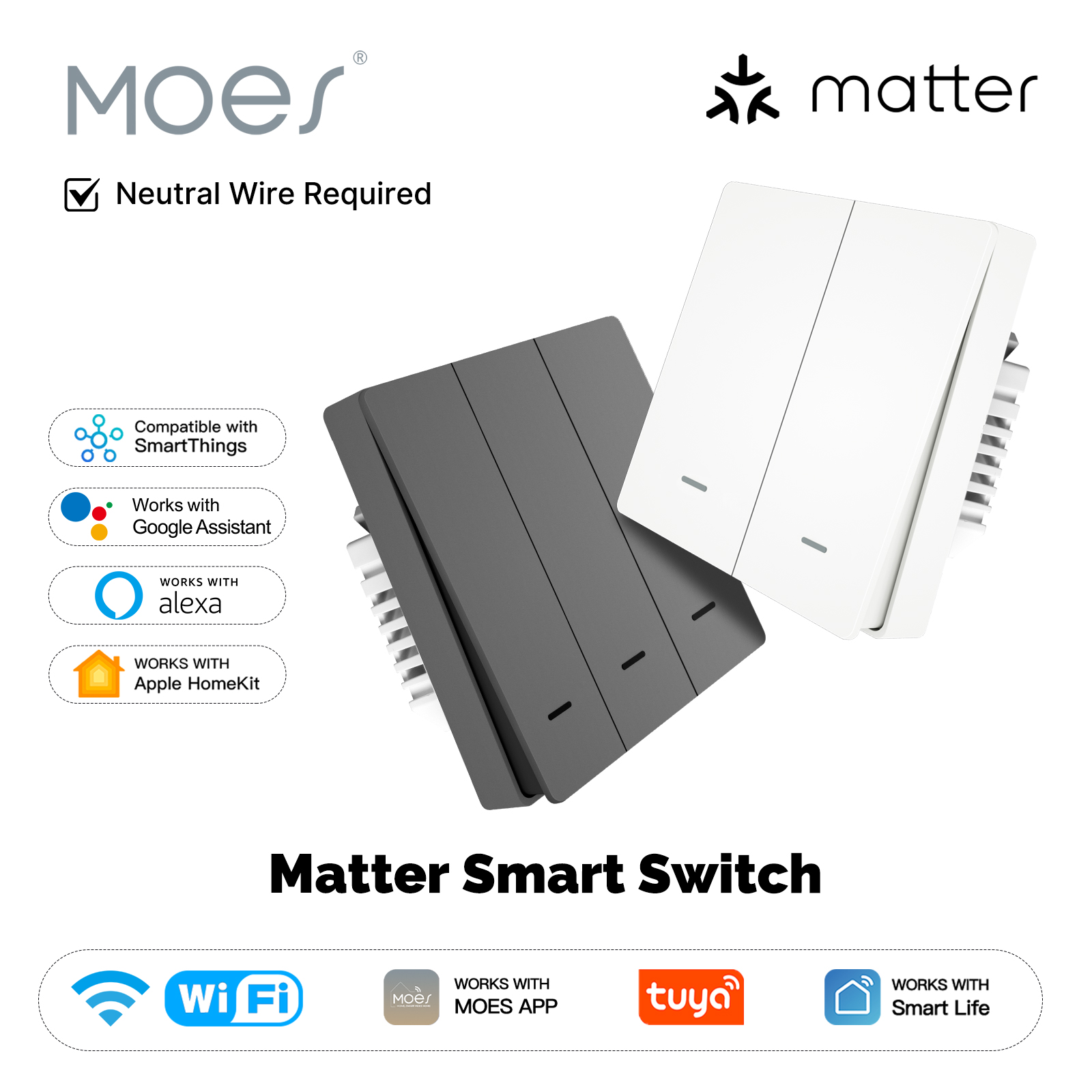 MOES Matter Tuya WiFi Akıllı I - Smart Home Lighting Control incelemesi ve fiyatı