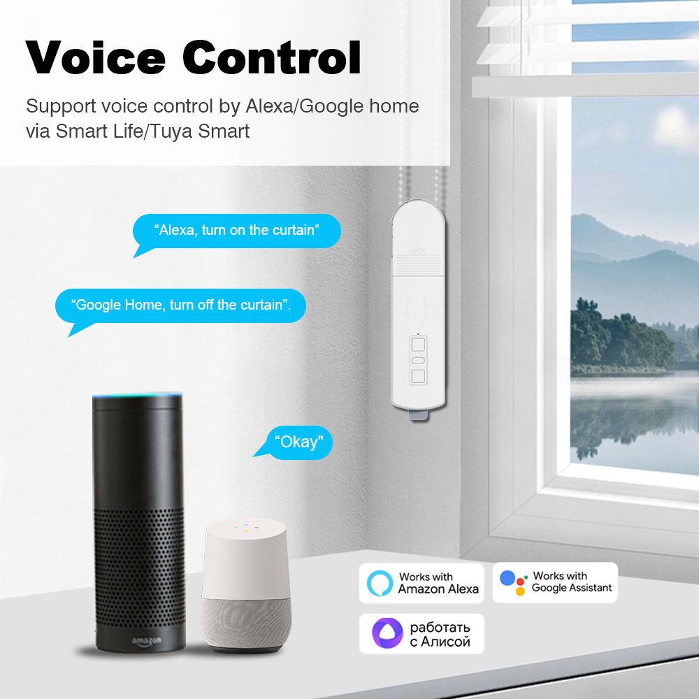 Tuya Zigbee Akıllı Perde Motor - Smart Home Voice Assistant incelemesi ve fiyatı