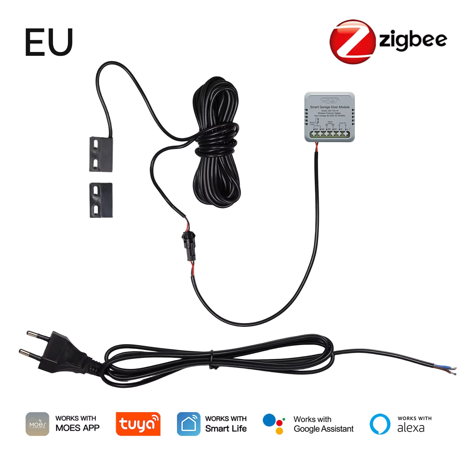 MOES Zigbee Garaj Kapısı Kontr - Smart Home Voice Assistant incelemesi ve fiyatı