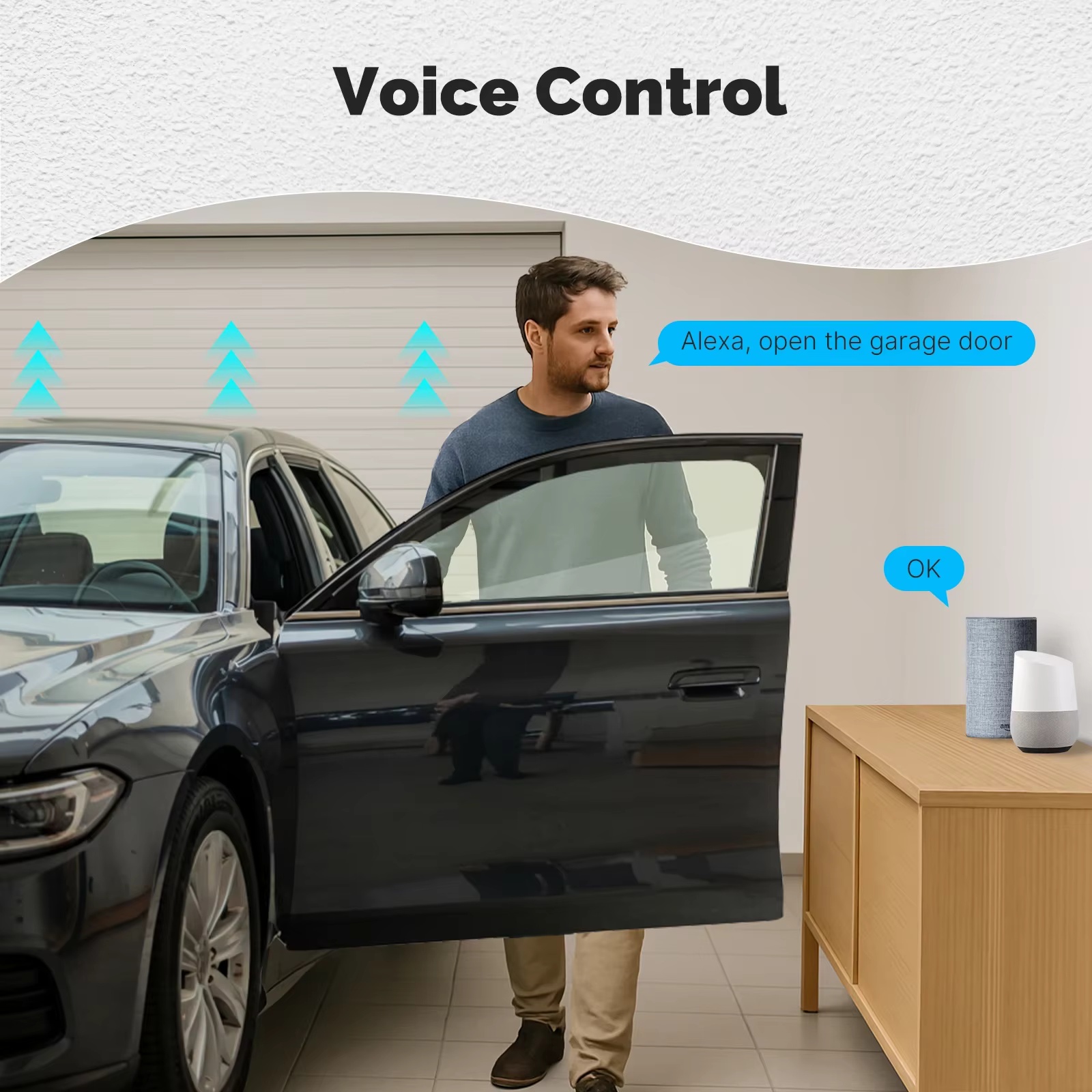 MOES Zigbee Garaj Kapısı Kontr - Smart Home Voice Assistant incelemesi ve fiyatı