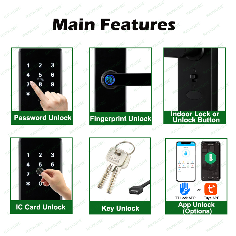 RAYKUBE K8 Akıllı Kapı Kilidi  - Smart Home Imou incelemesi ve fiyatı