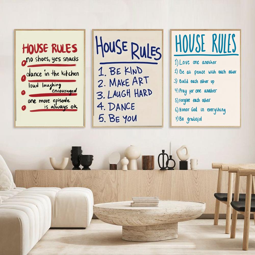 Ev kuralları posteri modern ve - Smart Home Poster incelemesi ve fiyatı