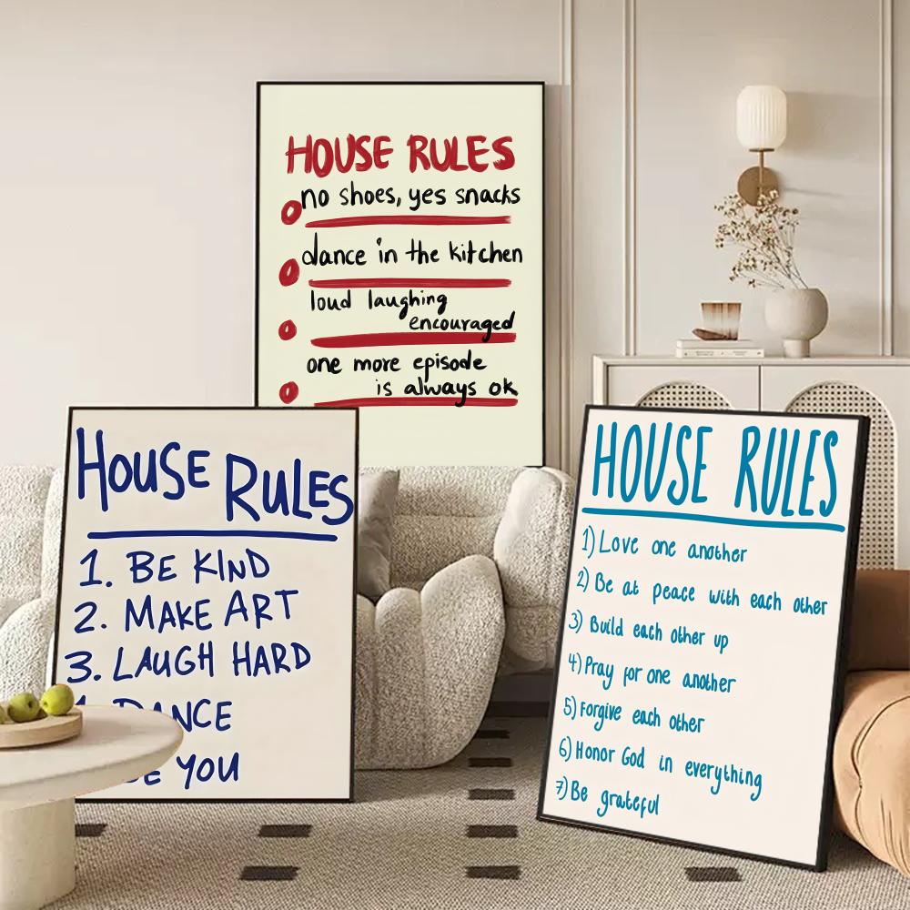 Ev kuralları posteri modern ve - Smart Home Poster incelemesi ve fiyatı