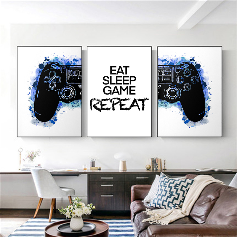Siyah ve Beyaz Oyun Denetleyic - Smart Home Poster incelemesi ve fiyatı
