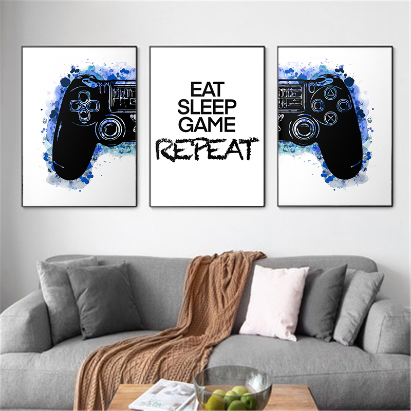Siyah ve Beyaz Oyun Denetleyic - Smart Home Poster incelemesi ve fiyatı